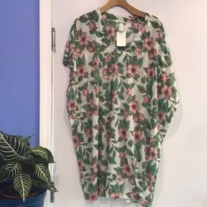 H&M floral swimsuit cover up